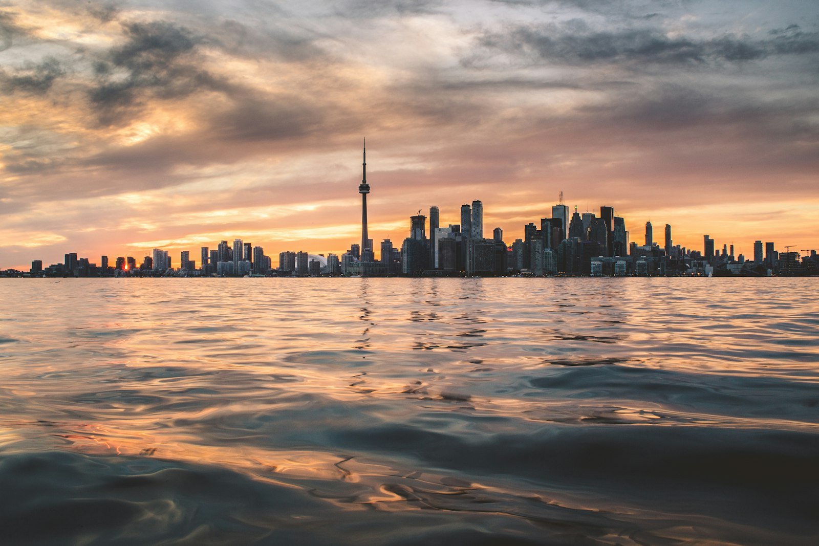 Toronto skyline with the CN Tower, Canada